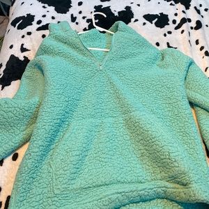 Teal Sherpa jacket